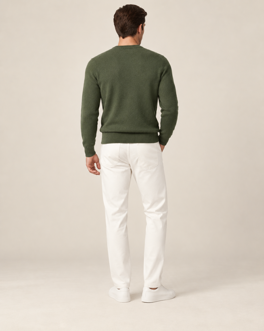 Luxe 100% Cashmere Crew Neck Sweater