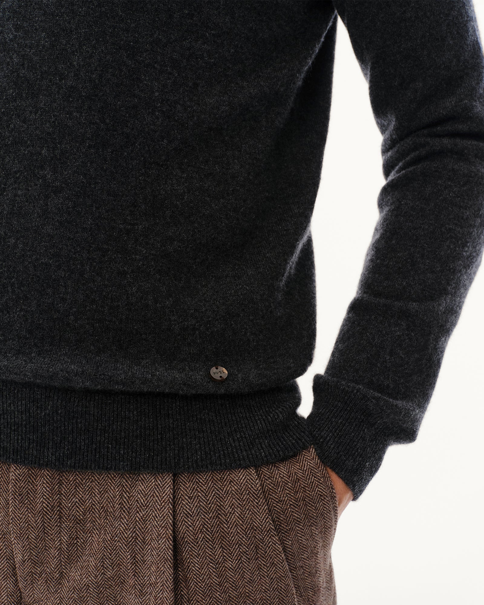 Men's 100% Pure Cashmere Quarter Zip Pullover