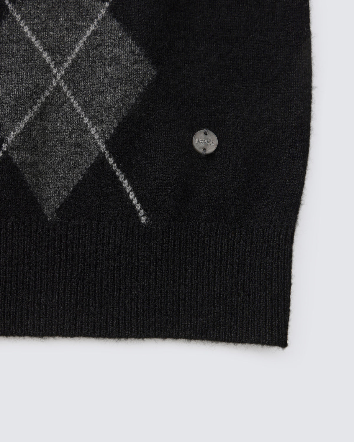 Women's 100% Pure Cashmere Argyle V-Neck Sweater