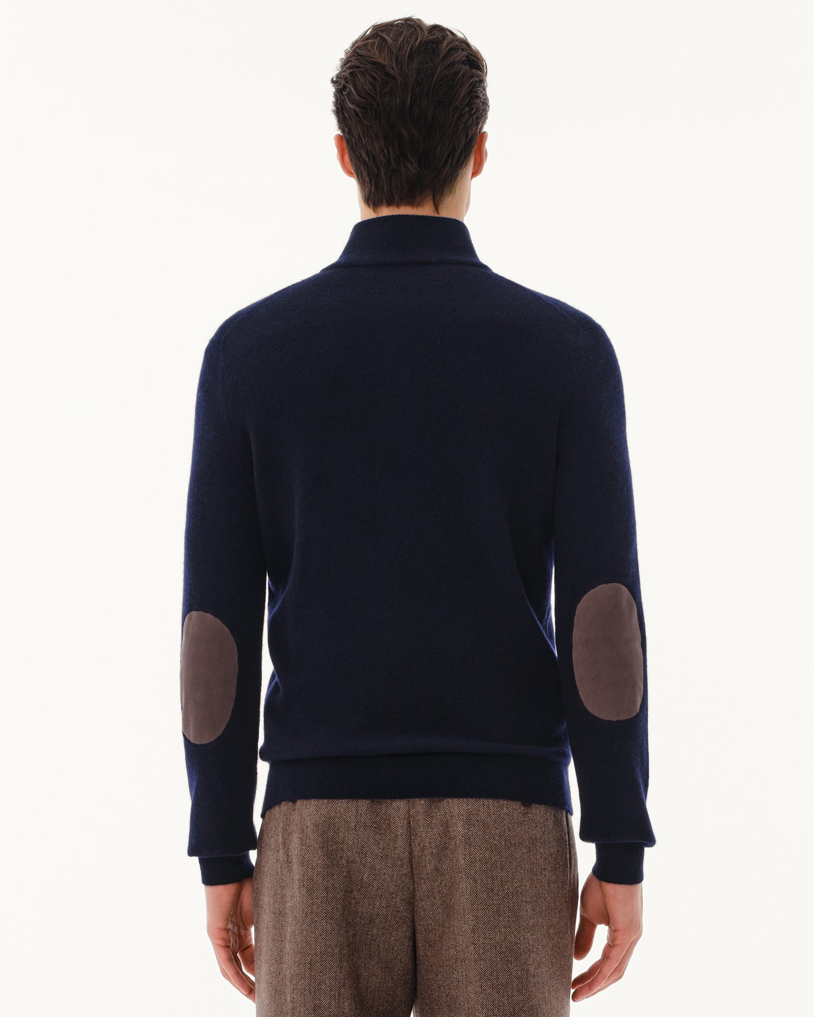 Men's 100% Pure Cashmere Quarter Zip Pullover