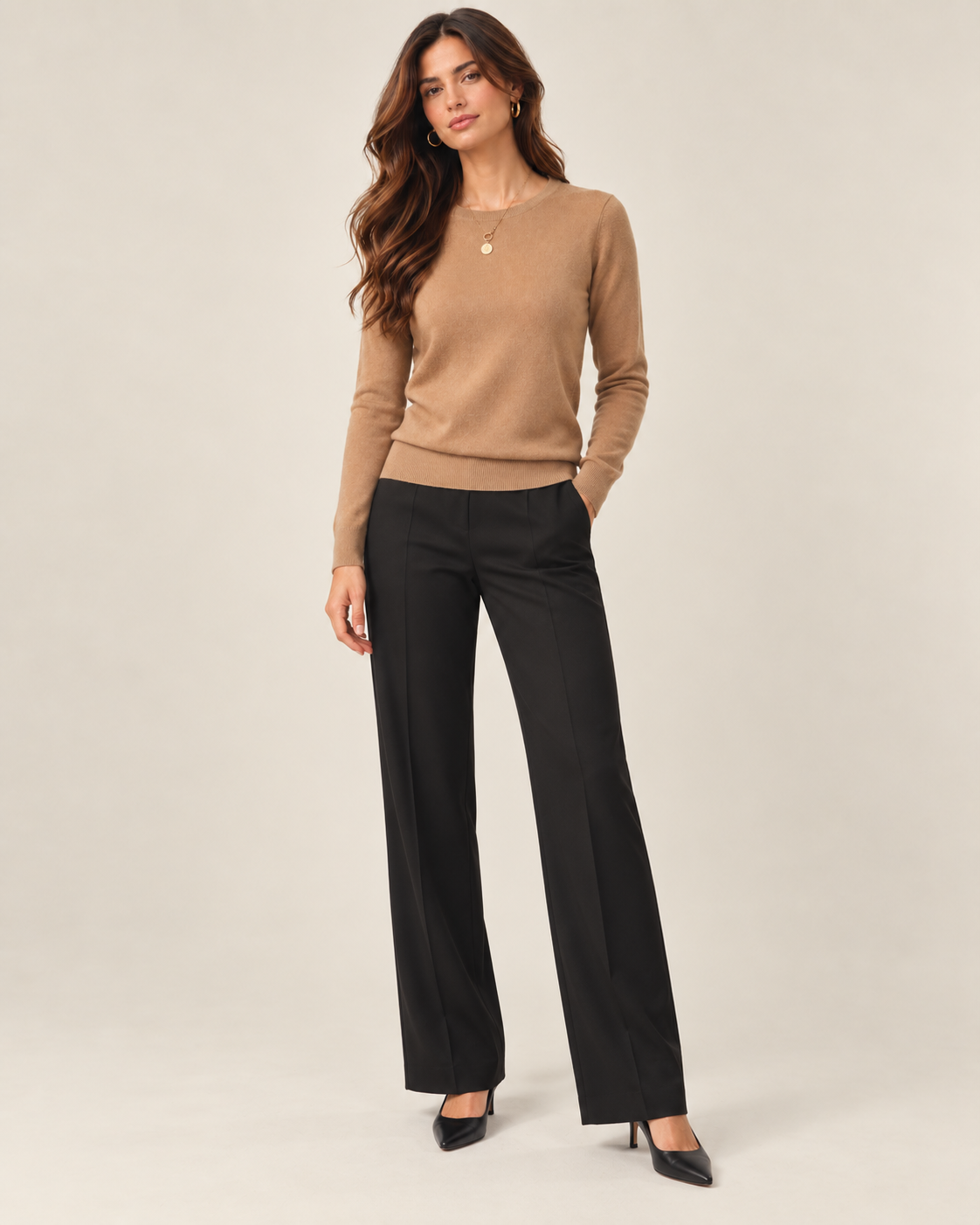 Classic 100% Cashmere Crewneck Sweater