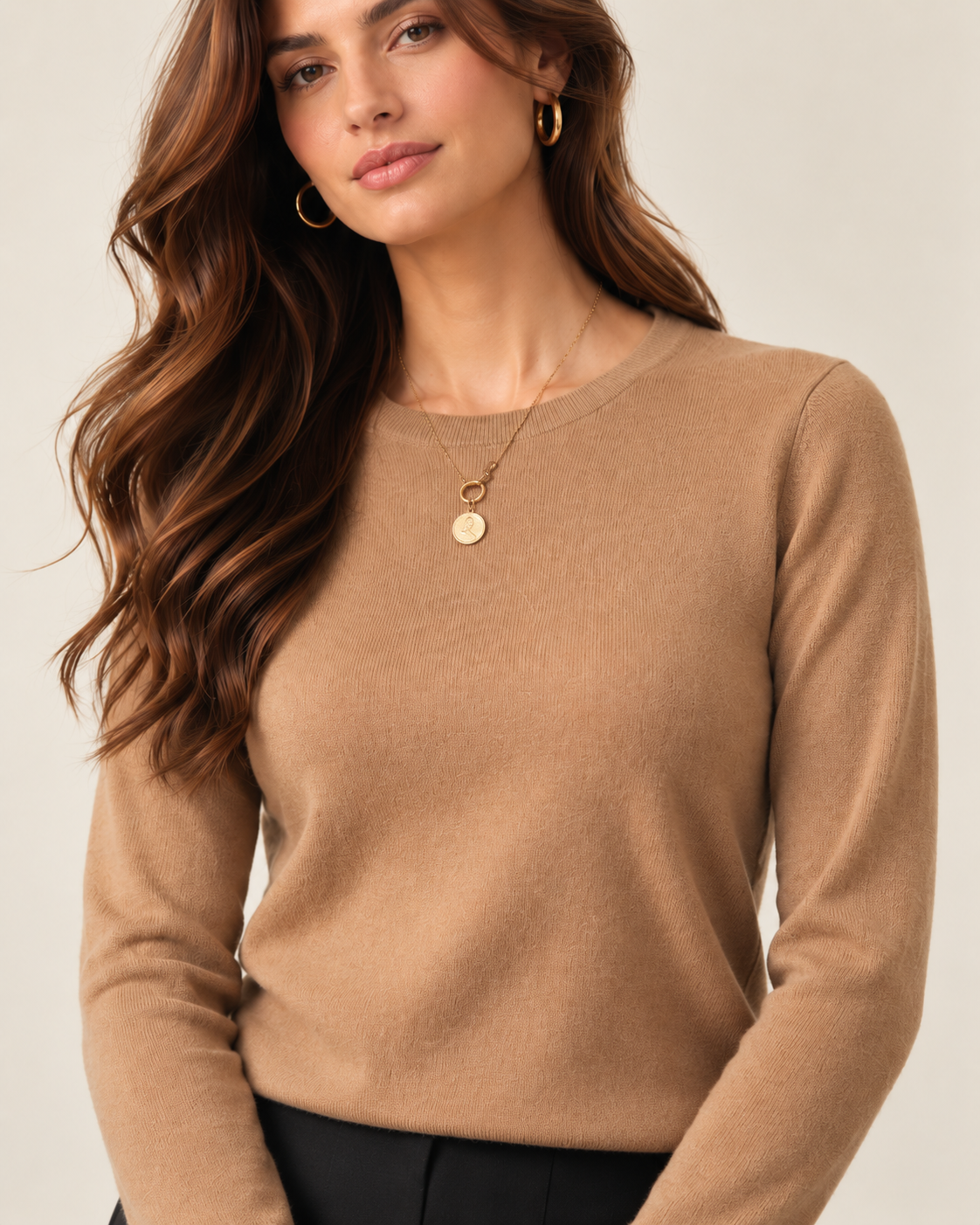Classic 100% Cashmere Crewneck Sweater