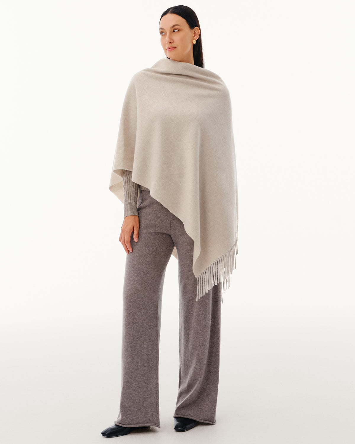 100% Pure Cashmere Brushed Shawl
