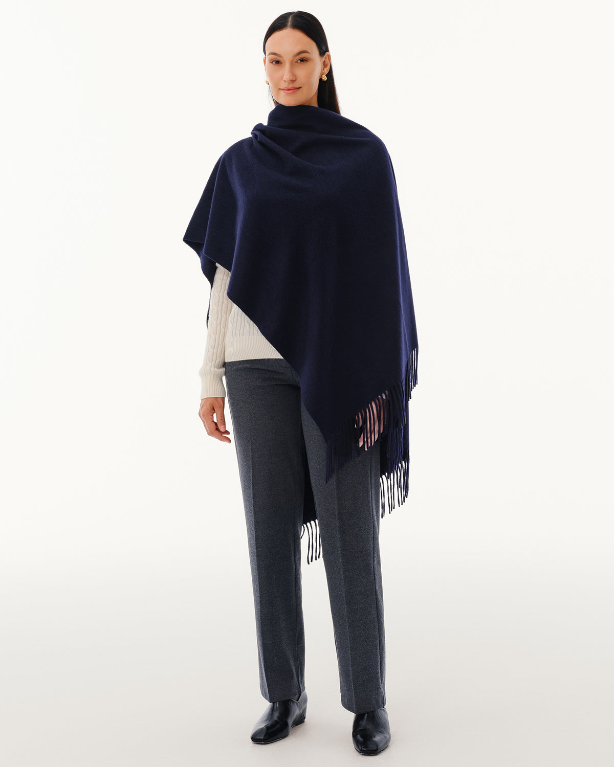 100% Pure Cashmere Brushed Shawl