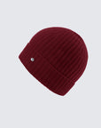 Women's 100% Pure Cashmere Ribbed Cuff Beanie