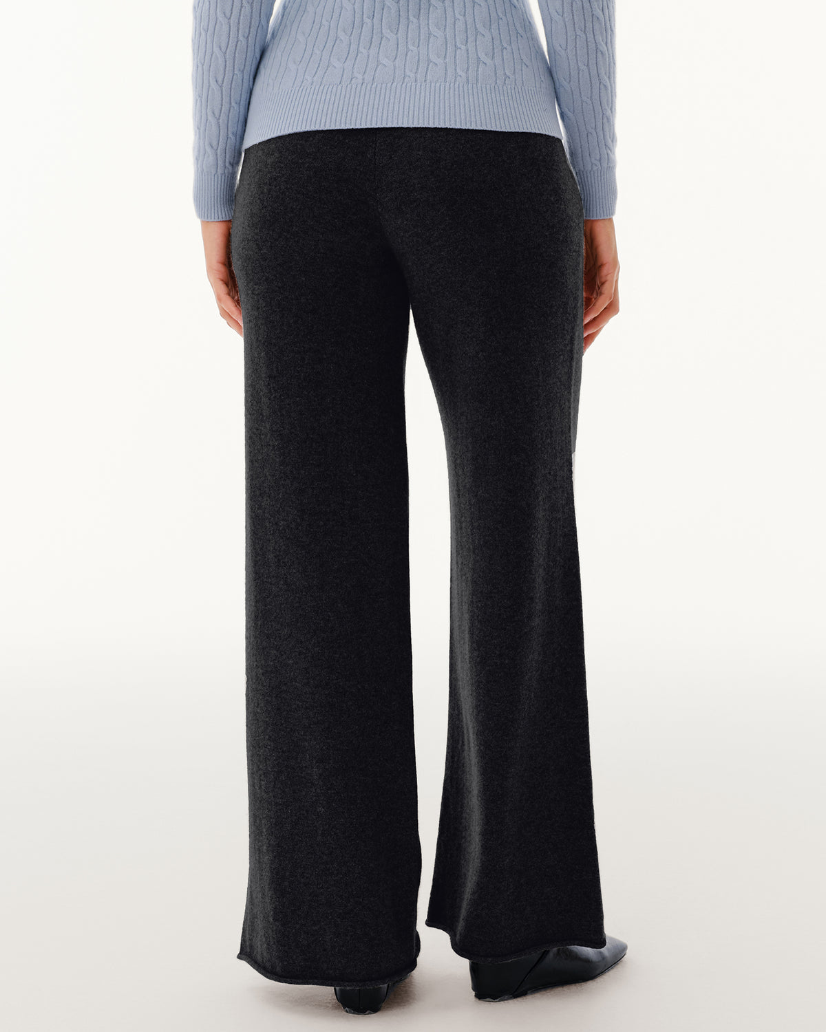 Women's 100% Pure Cashmere Wide-Leg Pants