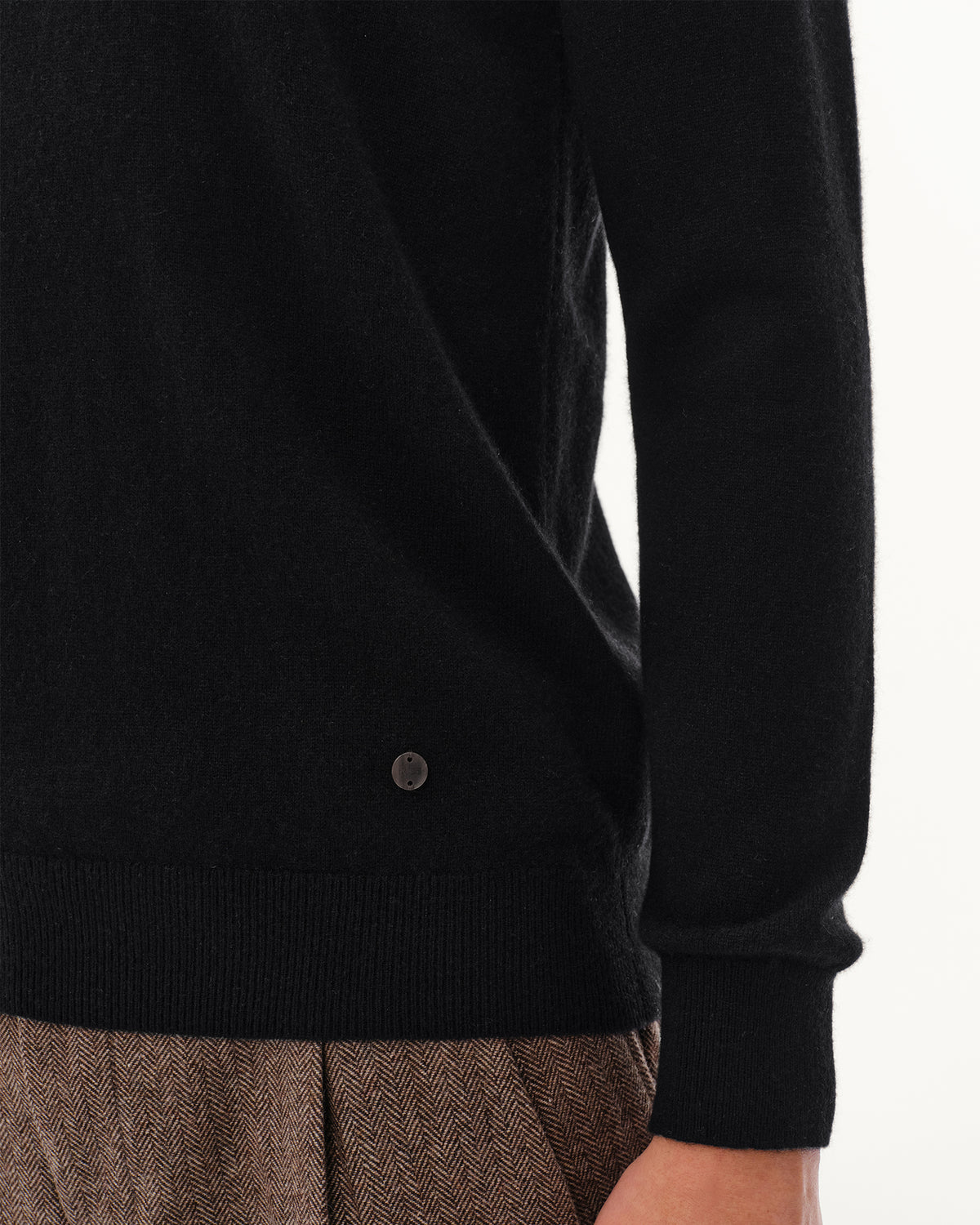 Men's 100% Pure Cashmere Fair Isle Crew Neck Sweater