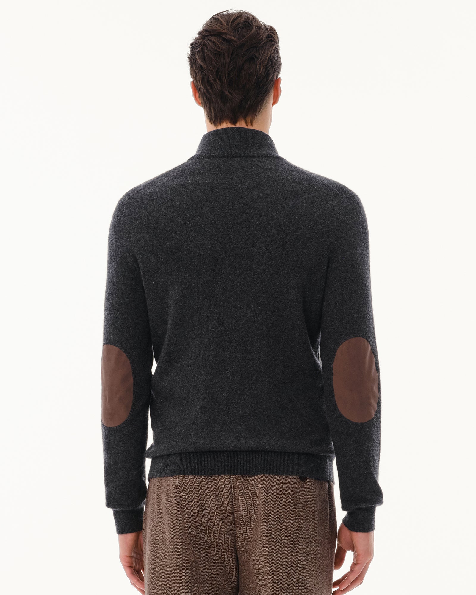 Men's 100% Pure Cashmere Quarter Zip Pullover