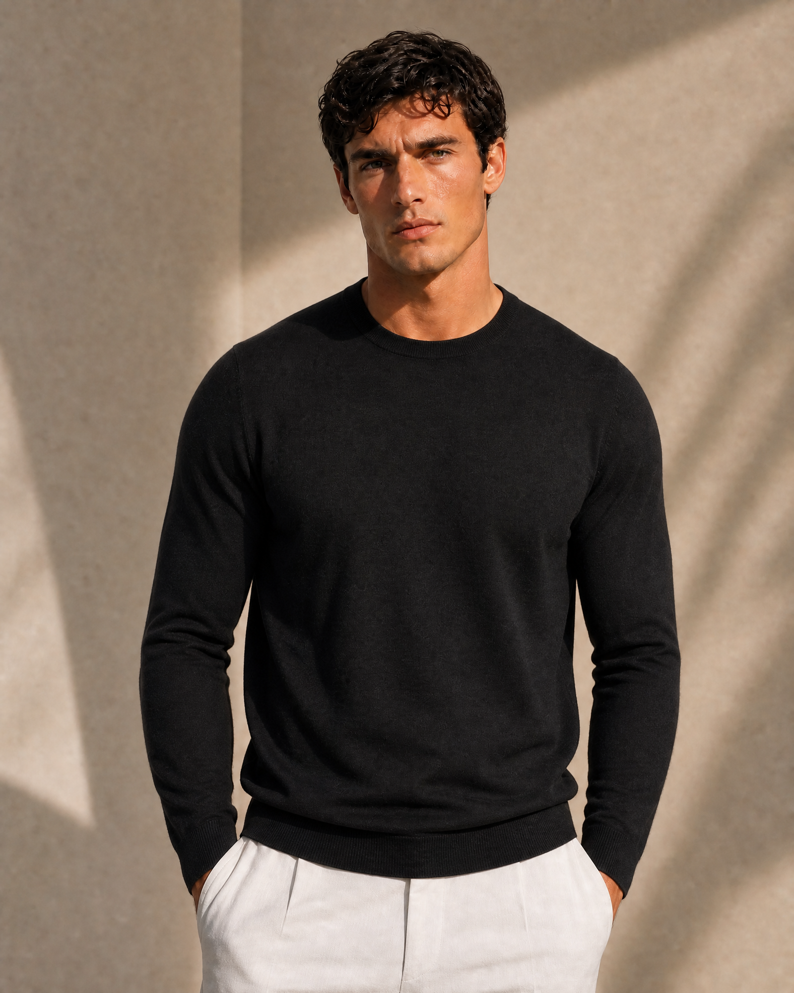 100% Cashmere Lightweight Crewneck Sweater