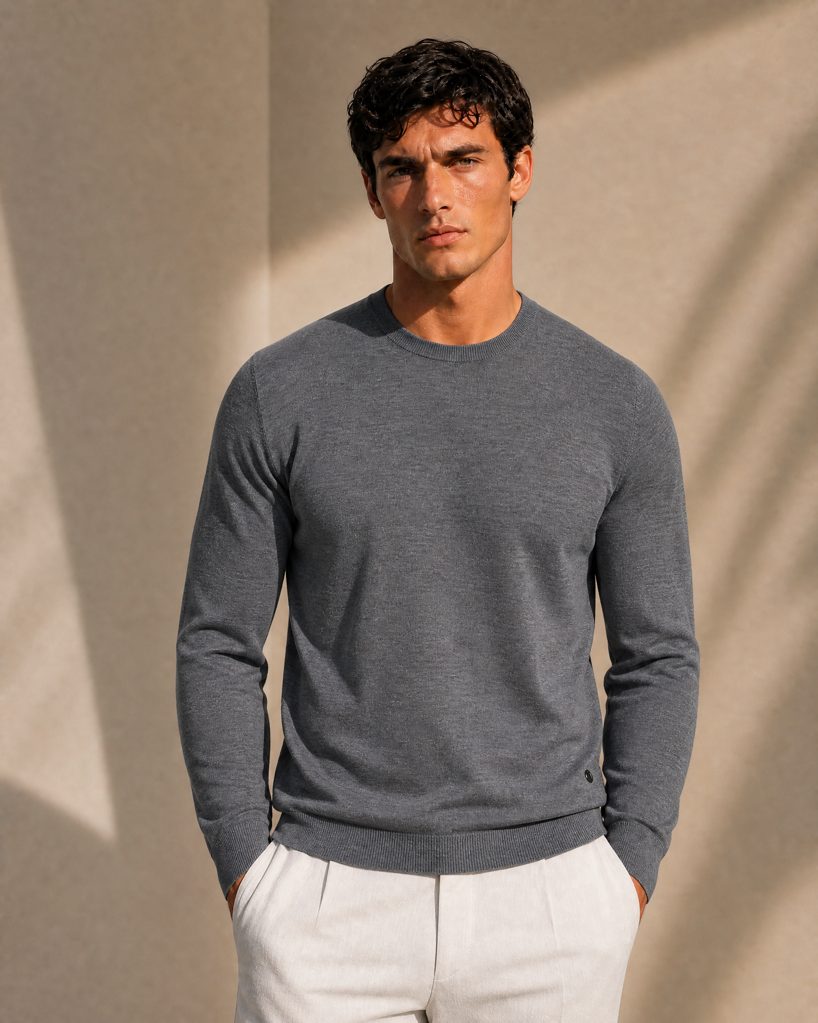 100% Cashmere Lightweight Crewneck Sweater