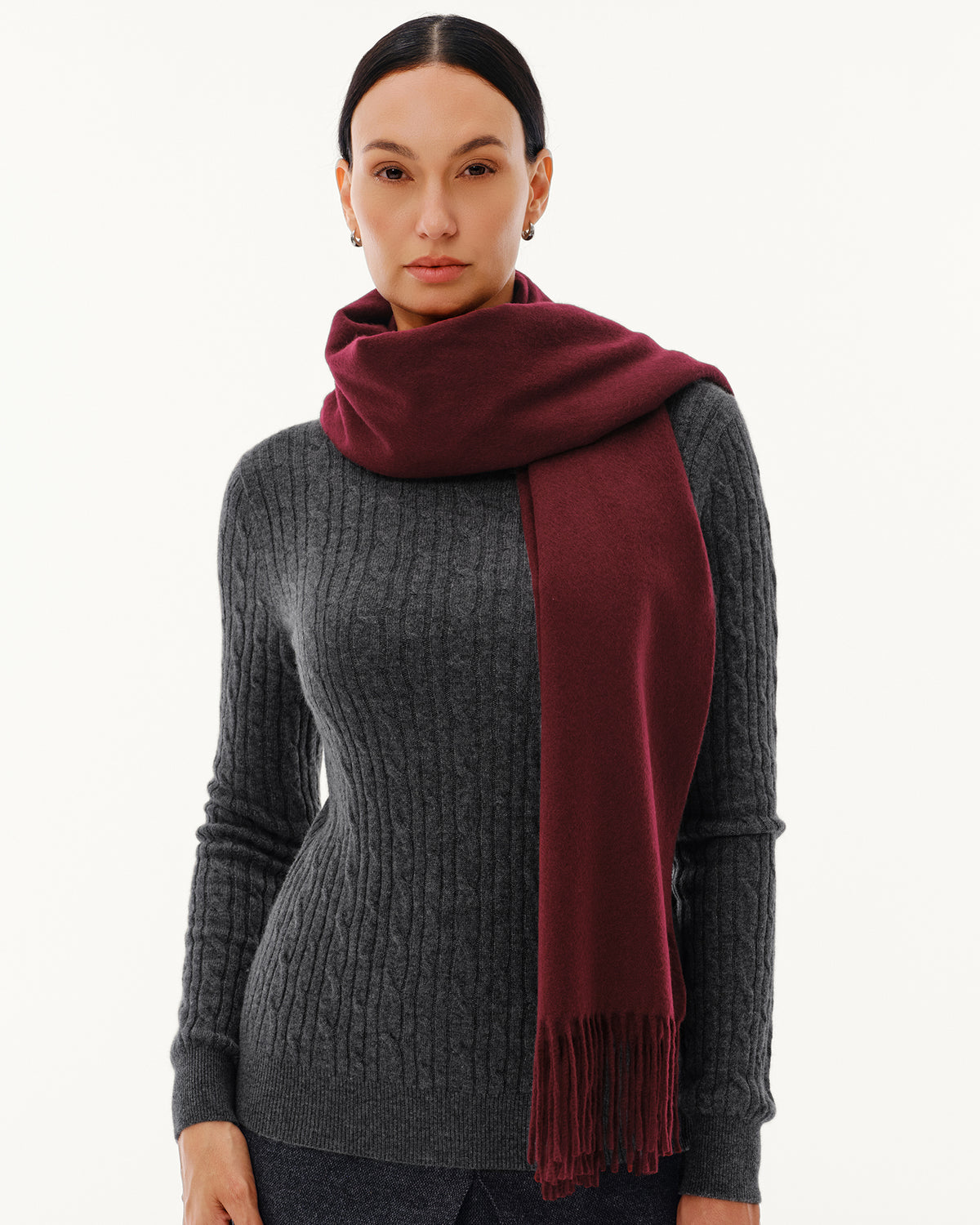 100% Pure Cashmere Brushed Shawl