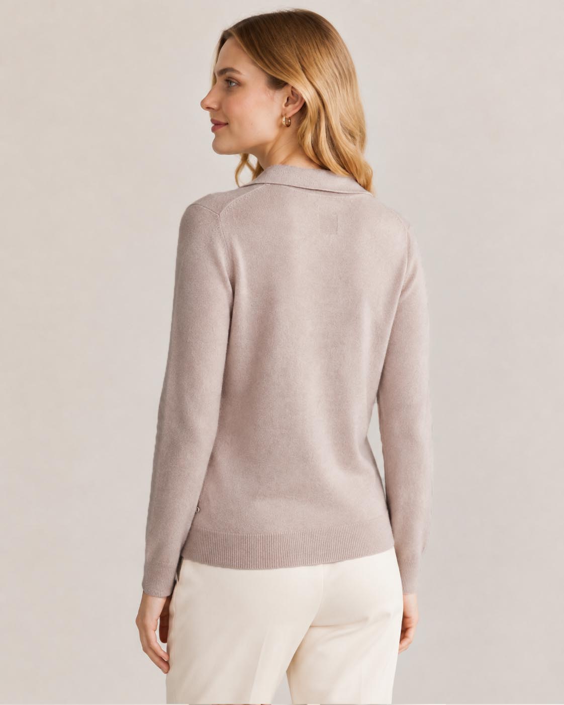 Ultra Soft Cashmere Polo Neck Sweater