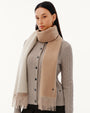 100% Pure Cashmere Double-Layer Brushed Scarf