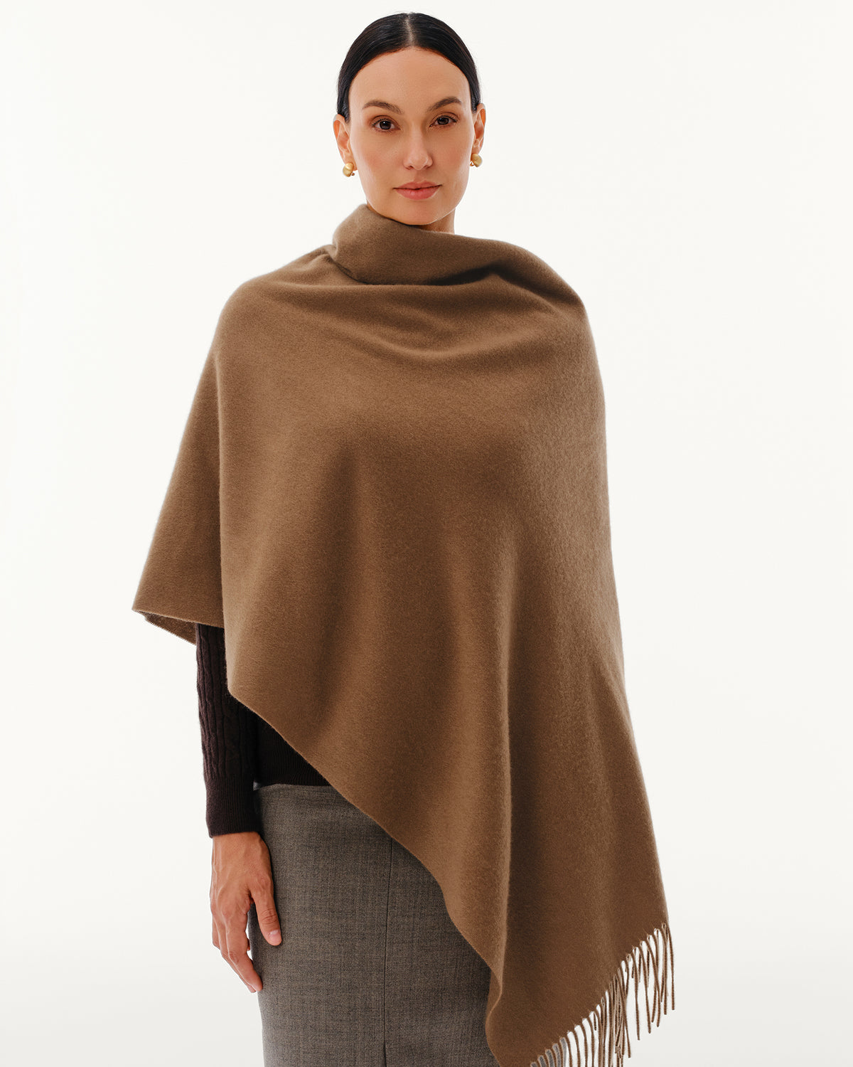 100% Pure Cashmere Brushed Shawl