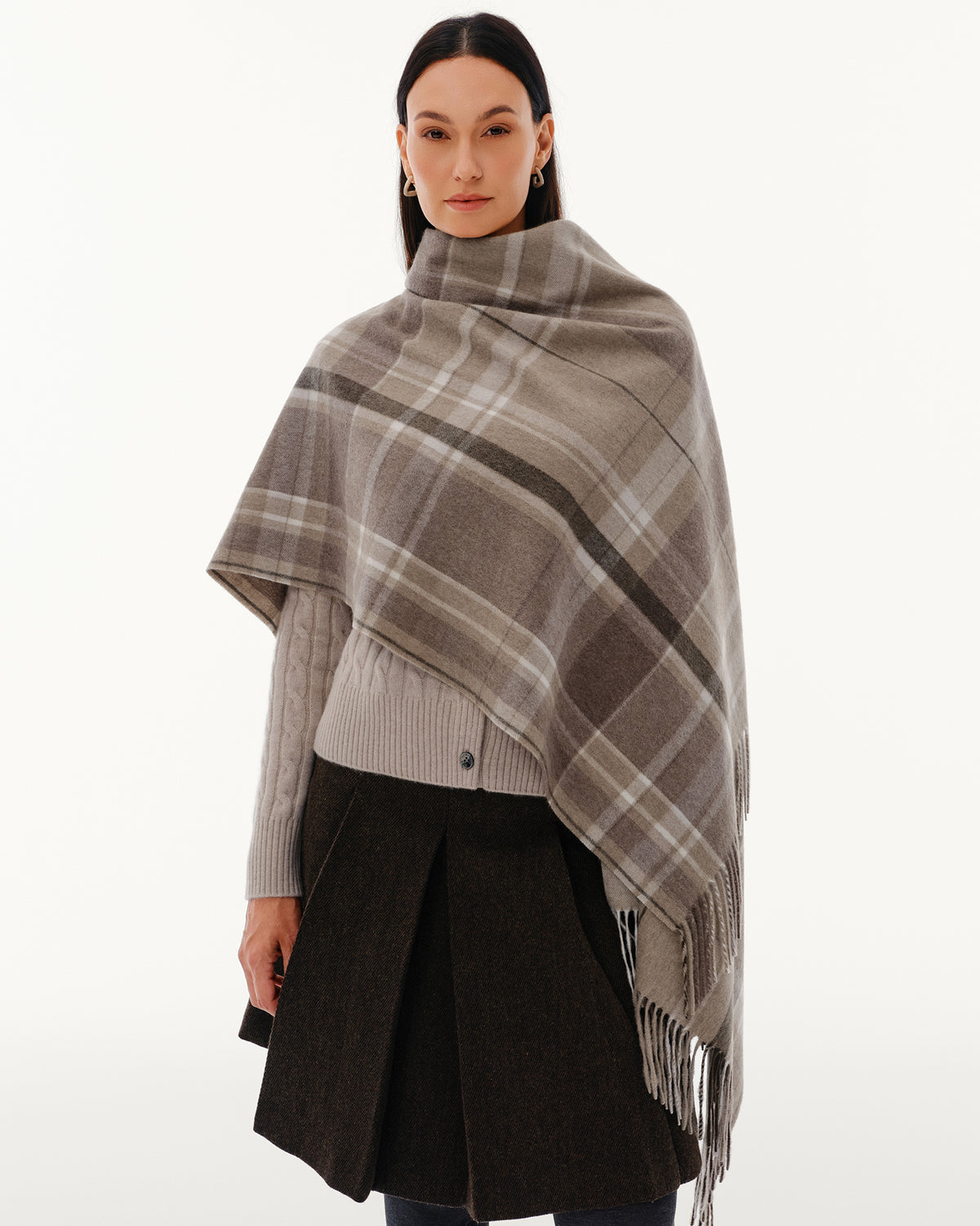 100% Pure Cashmere Brushed Shawl