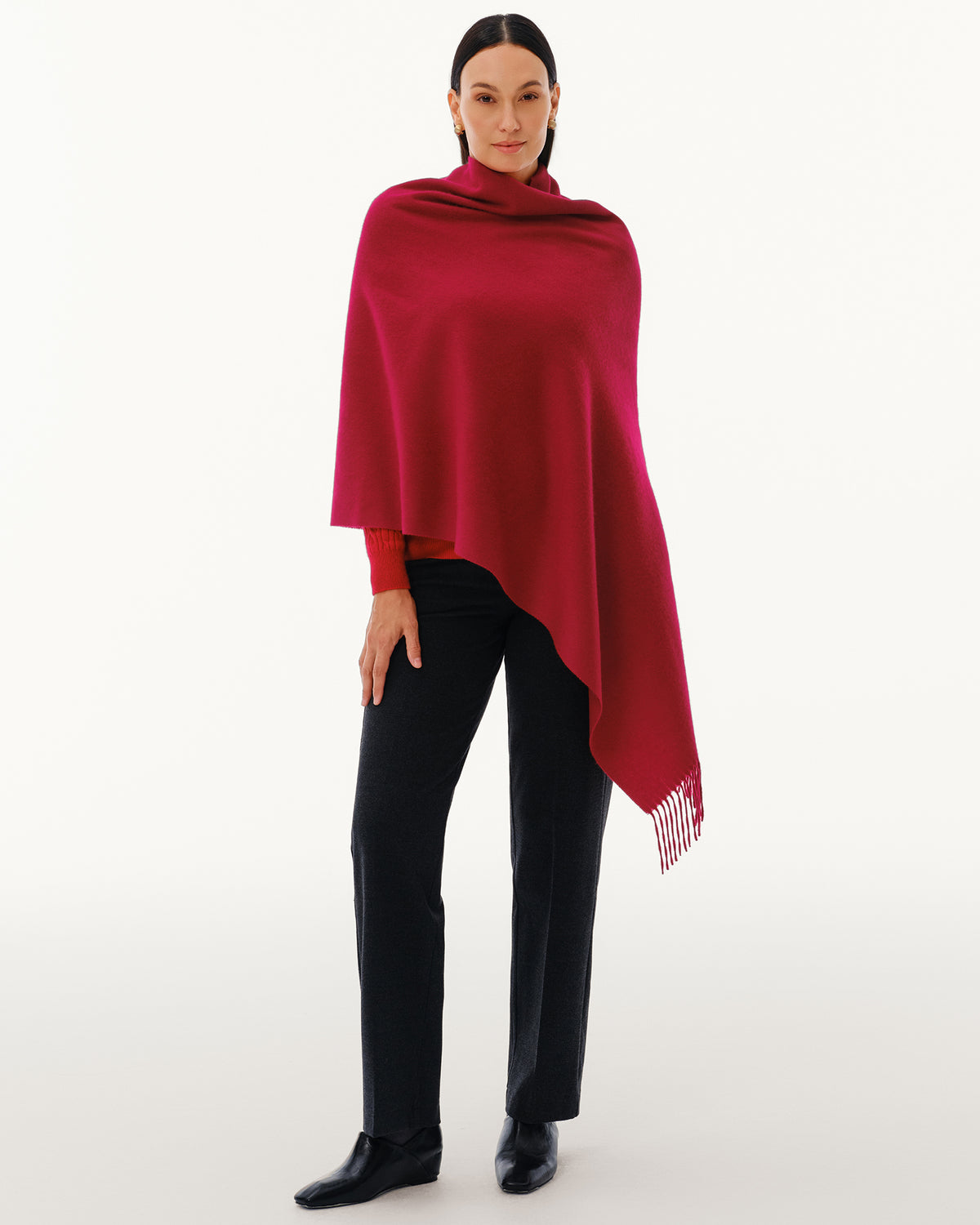 100% Pure Cashmere Brushed Shawl