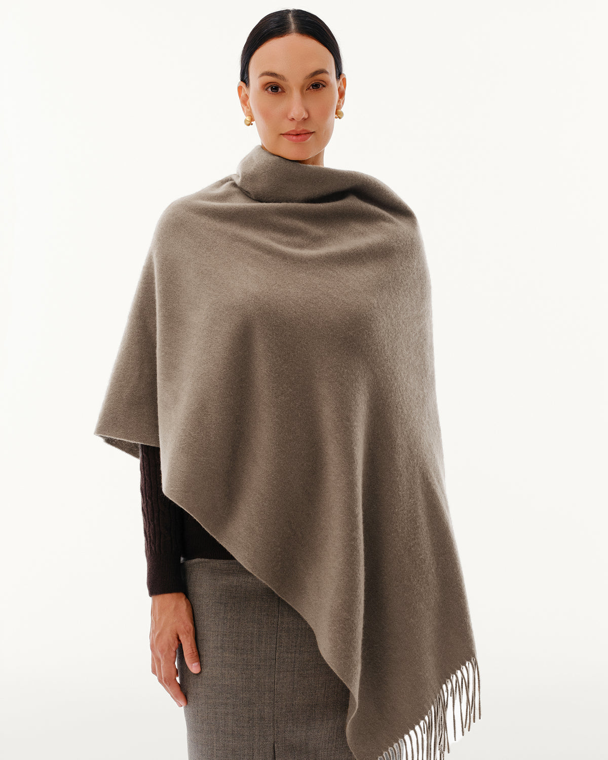 100% Pure Cashmere Brushed Shawl