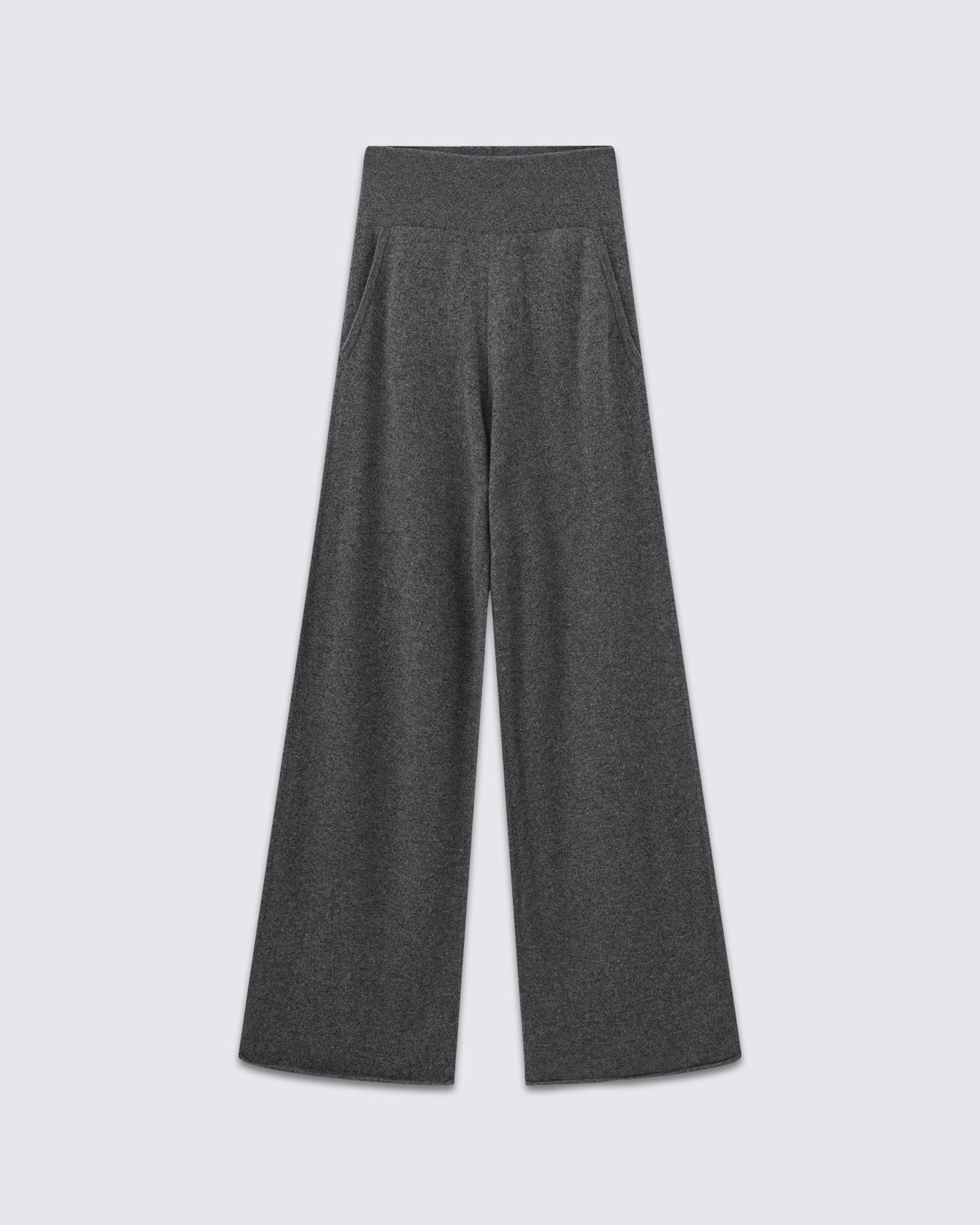 Women's 100% Pure Cashmere Wide-Leg Pants