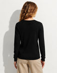 Lightweight Cashmere Silk Crew Cardigan