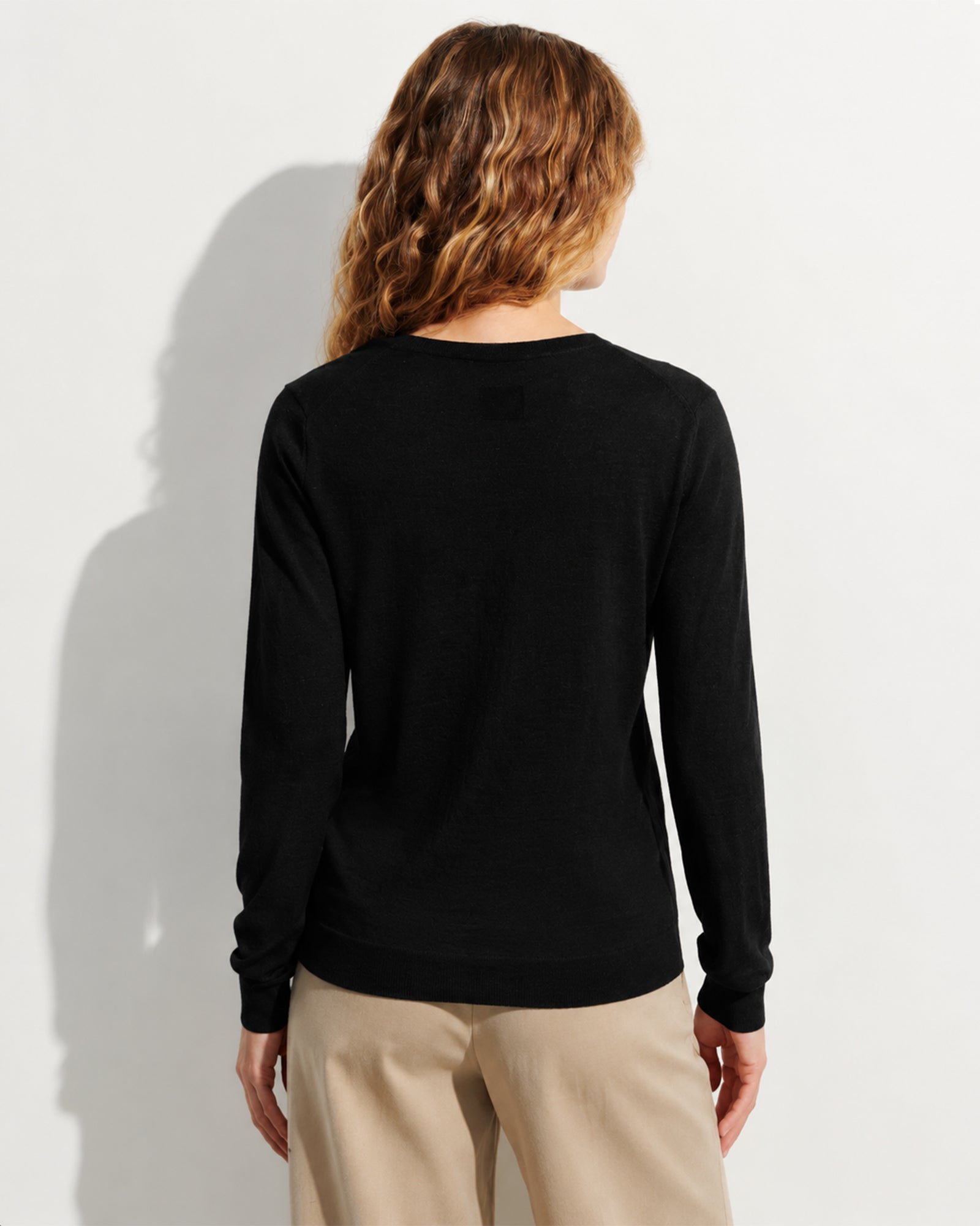 Lightweight Cashmere Silk Crew Cardigan