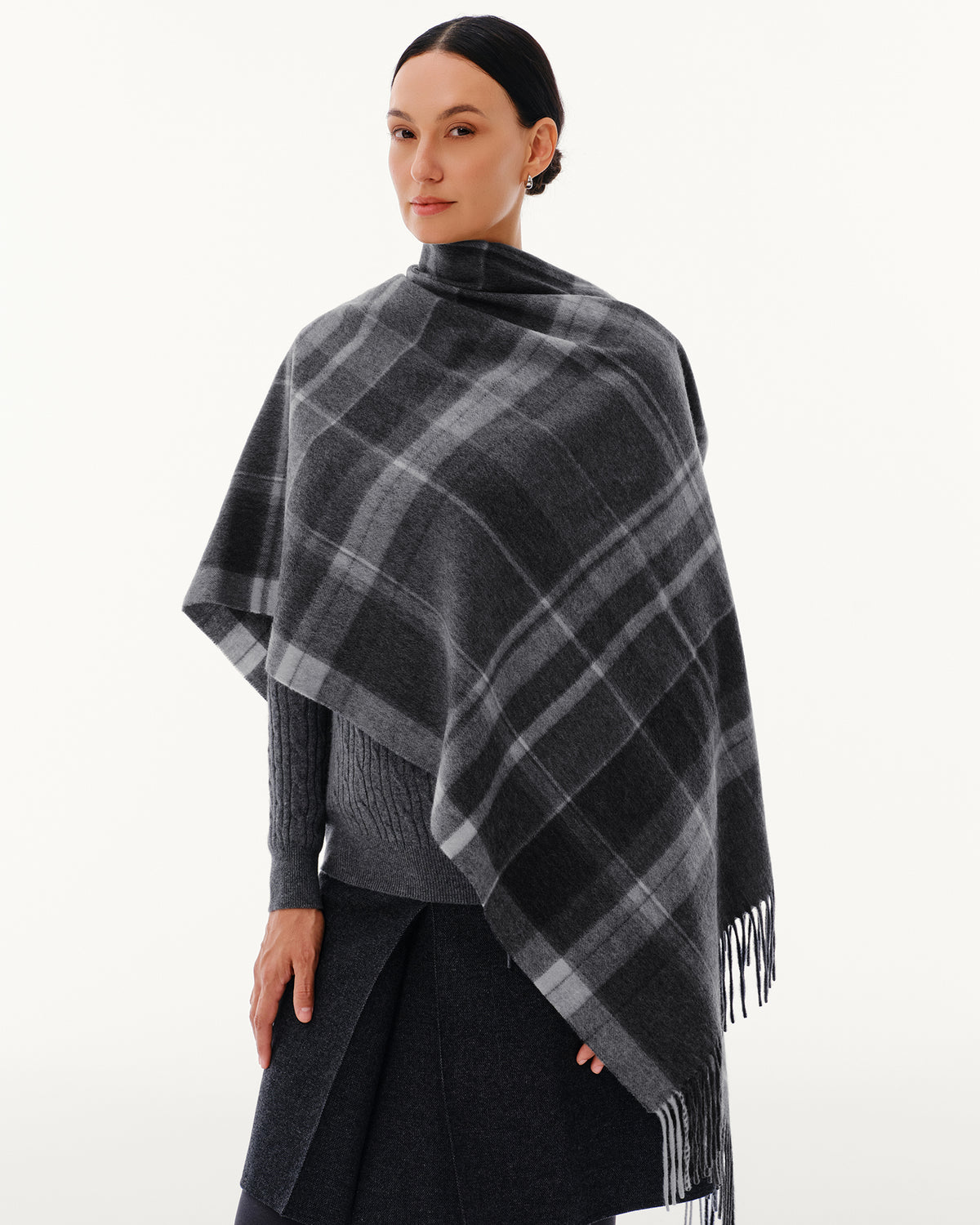 100% Pure Cashmere Brushed Shawl