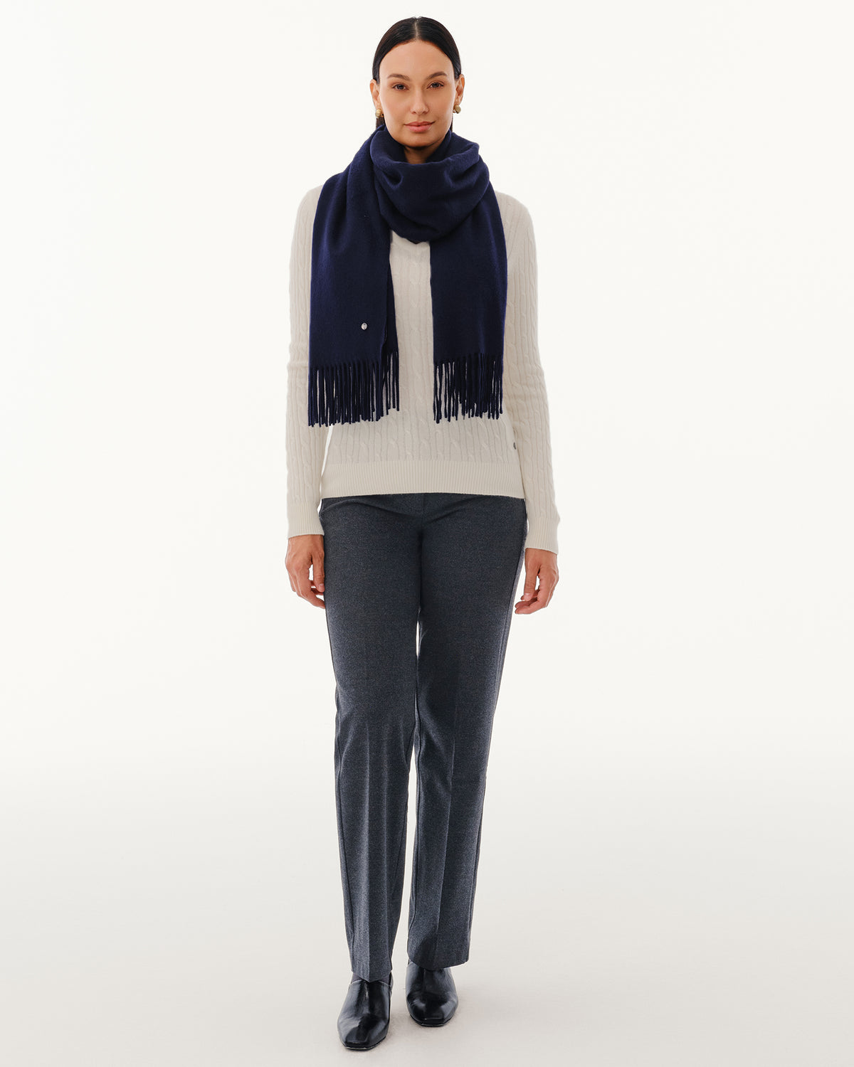 100% Pure Cashmere Brushed Shawl