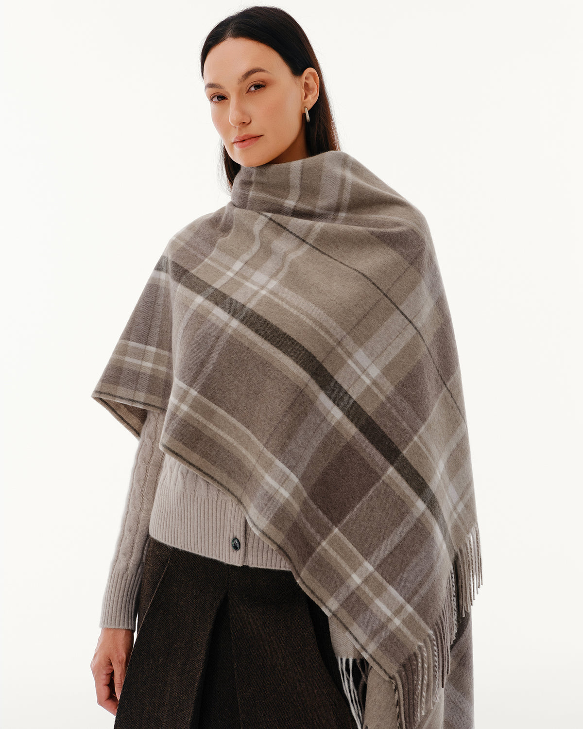 100% Pure Cashmere Brushed Shawl