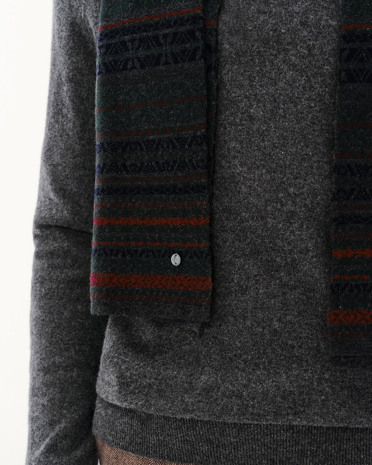 Men's Wool-Cashmere Fair Isle Hat, Scarf &amp; Gloves Set