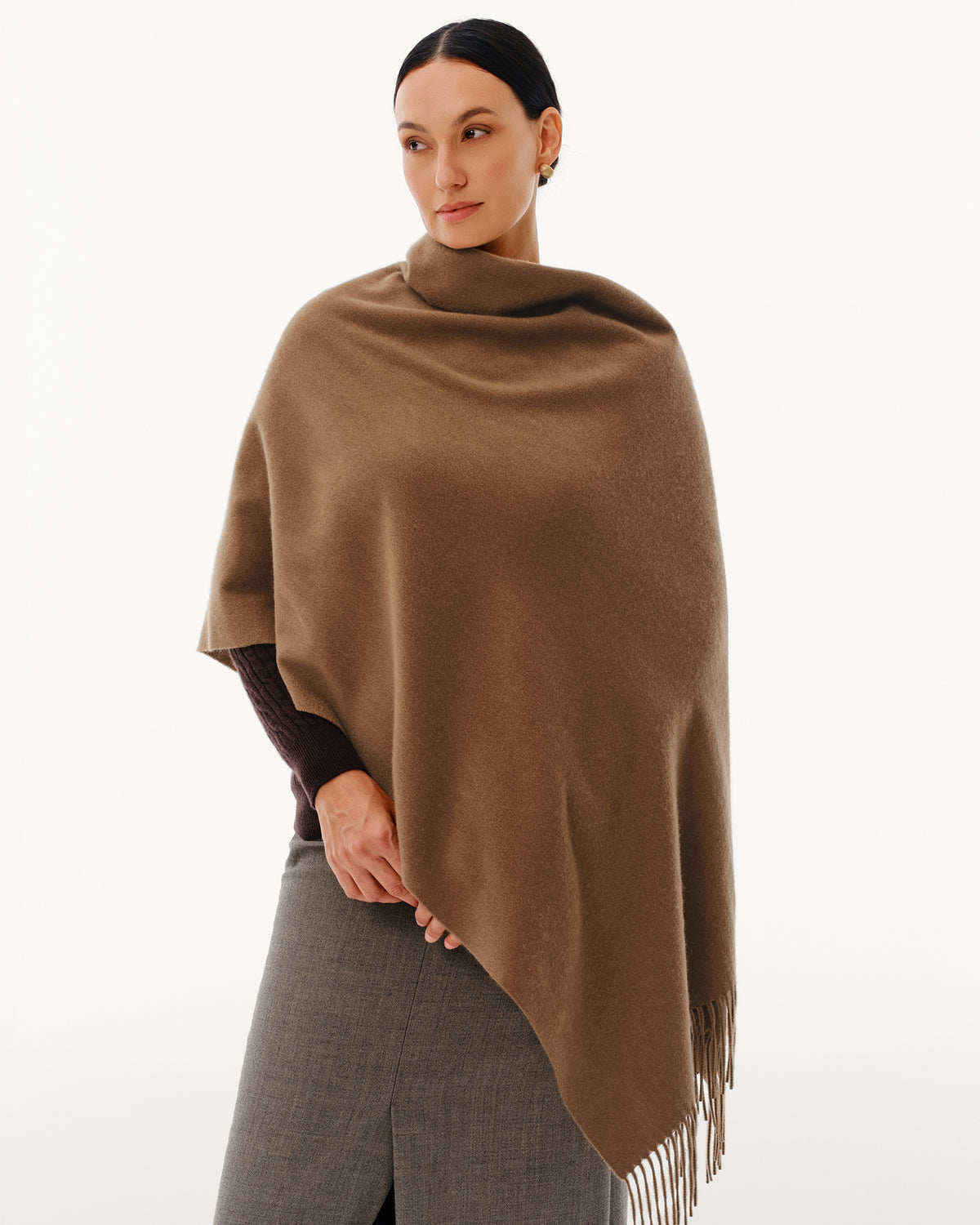 100% Pure Cashmere Brushed Shawl