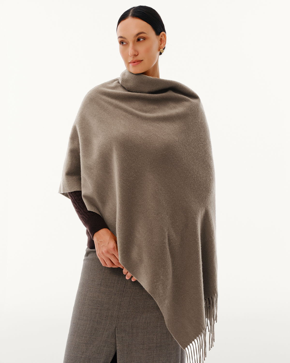 100% Pure Cashmere Brushed Shawl
