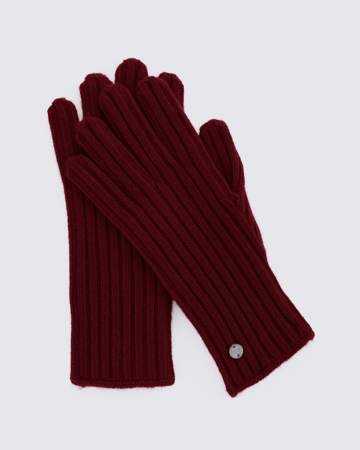 Women's 100% Pure Cashmere Ribbed Gloves