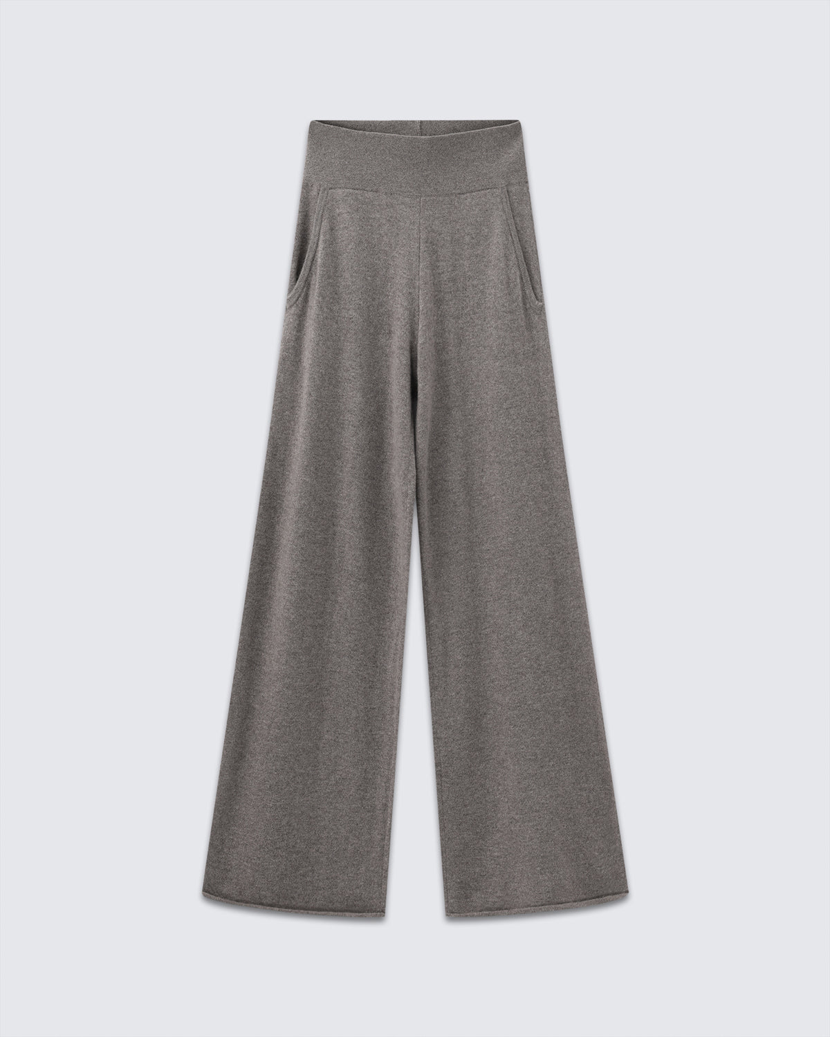 Women's 100% Pure Cashmere Wide-Leg Pants