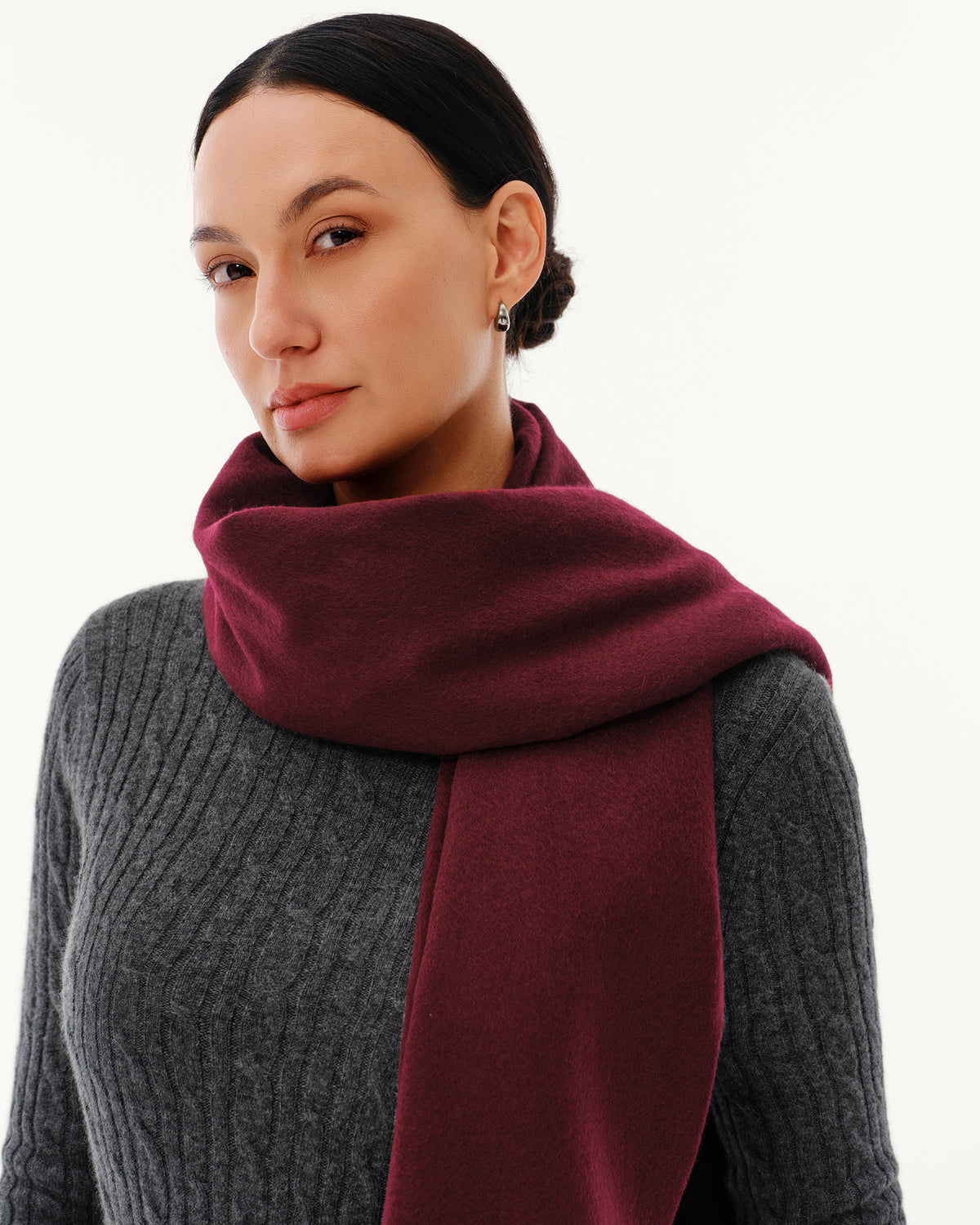 100% Pure Cashmere Brushed Shawl