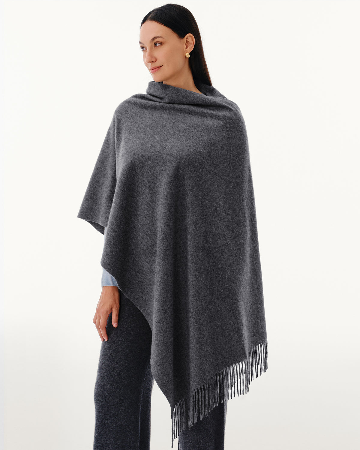 100% Pure Cashmere Brushed Shawl