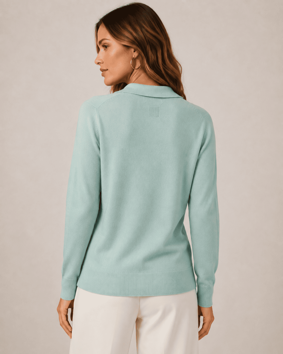 Ultra Soft Cashmere Polo Neck Sweater