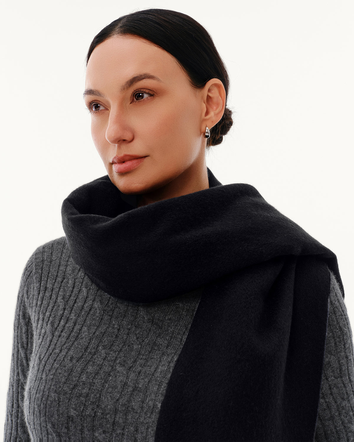 100% Pure Cashmere Brushed Shawl