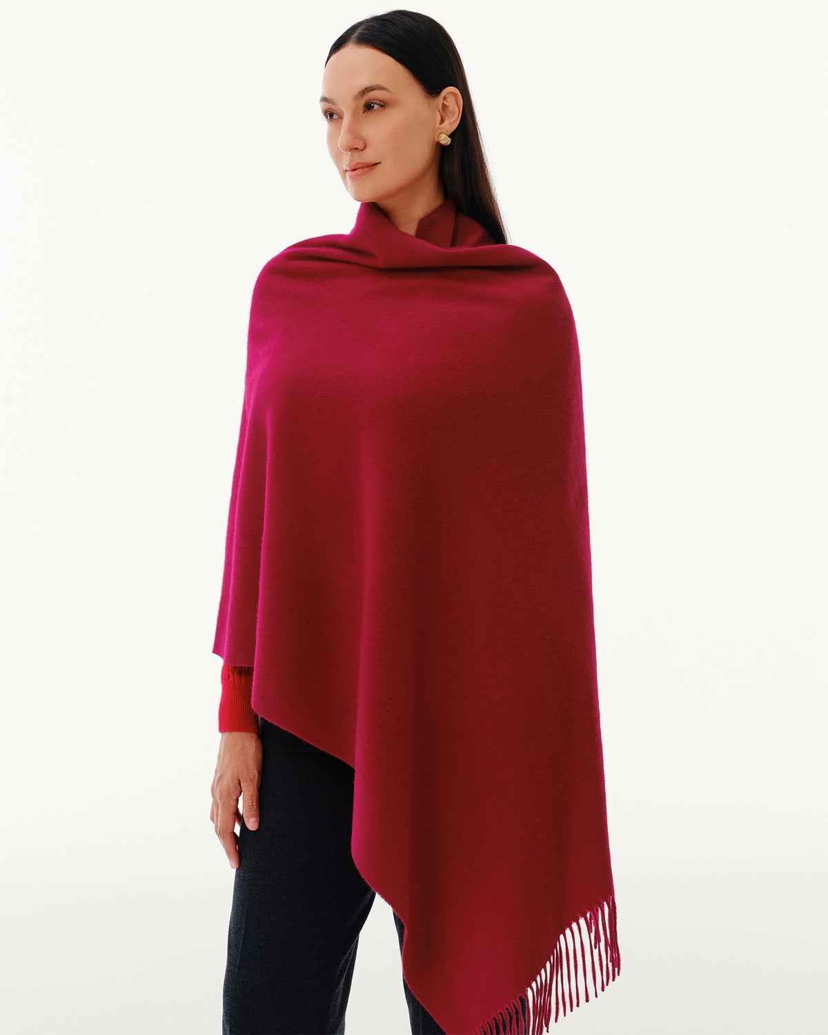 100% Pure Cashmere Brushed Shawl