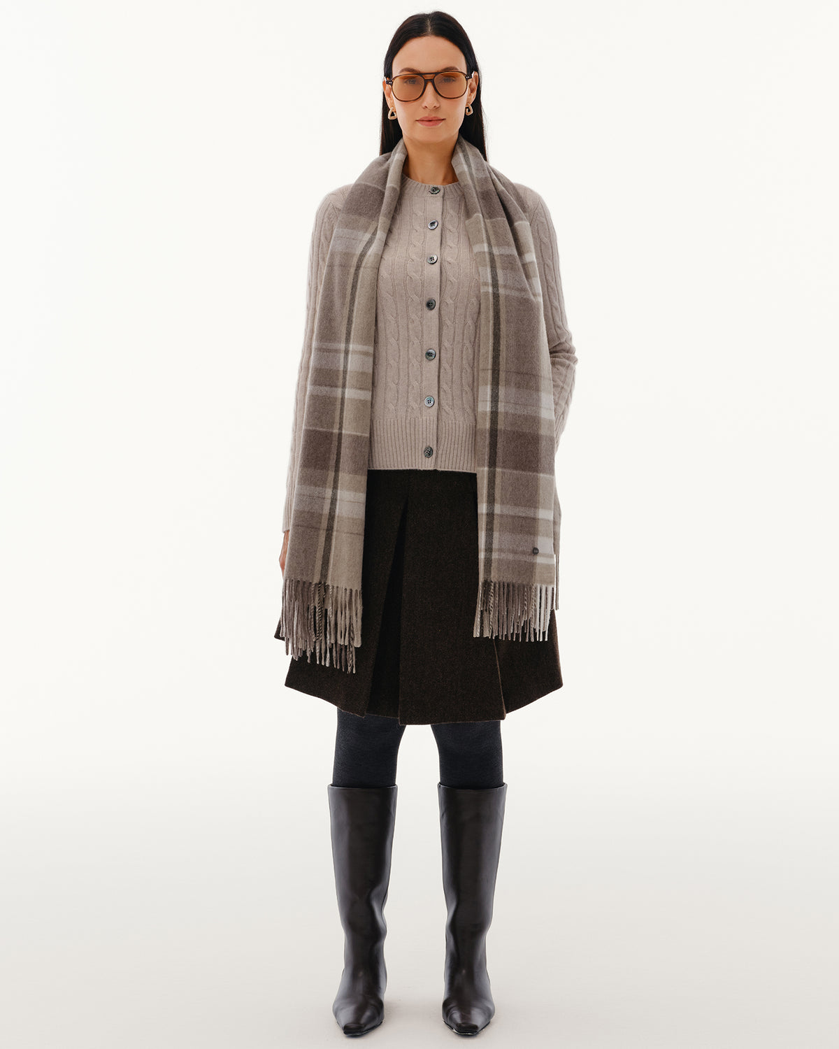 100% Pure Cashmere Brushed Shawl
