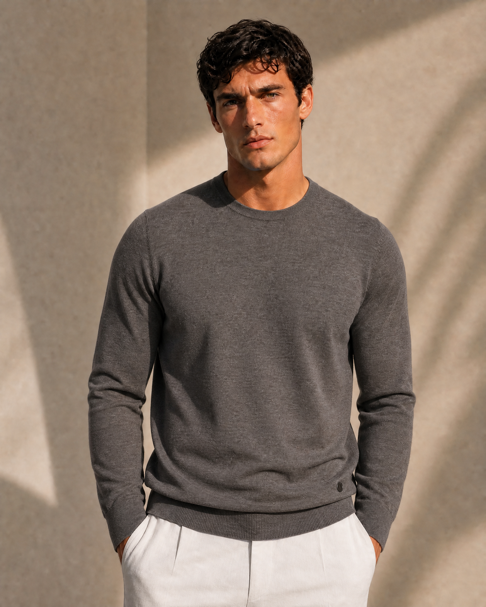100% Cashmere Lightweight Crewneck Sweater
