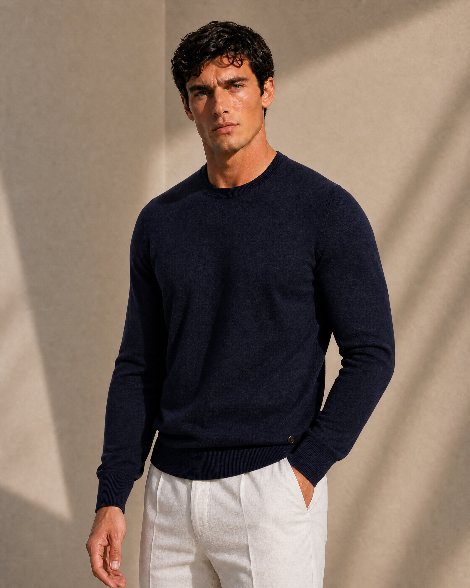 100% Cashmere Lightweight Crewneck Sweater