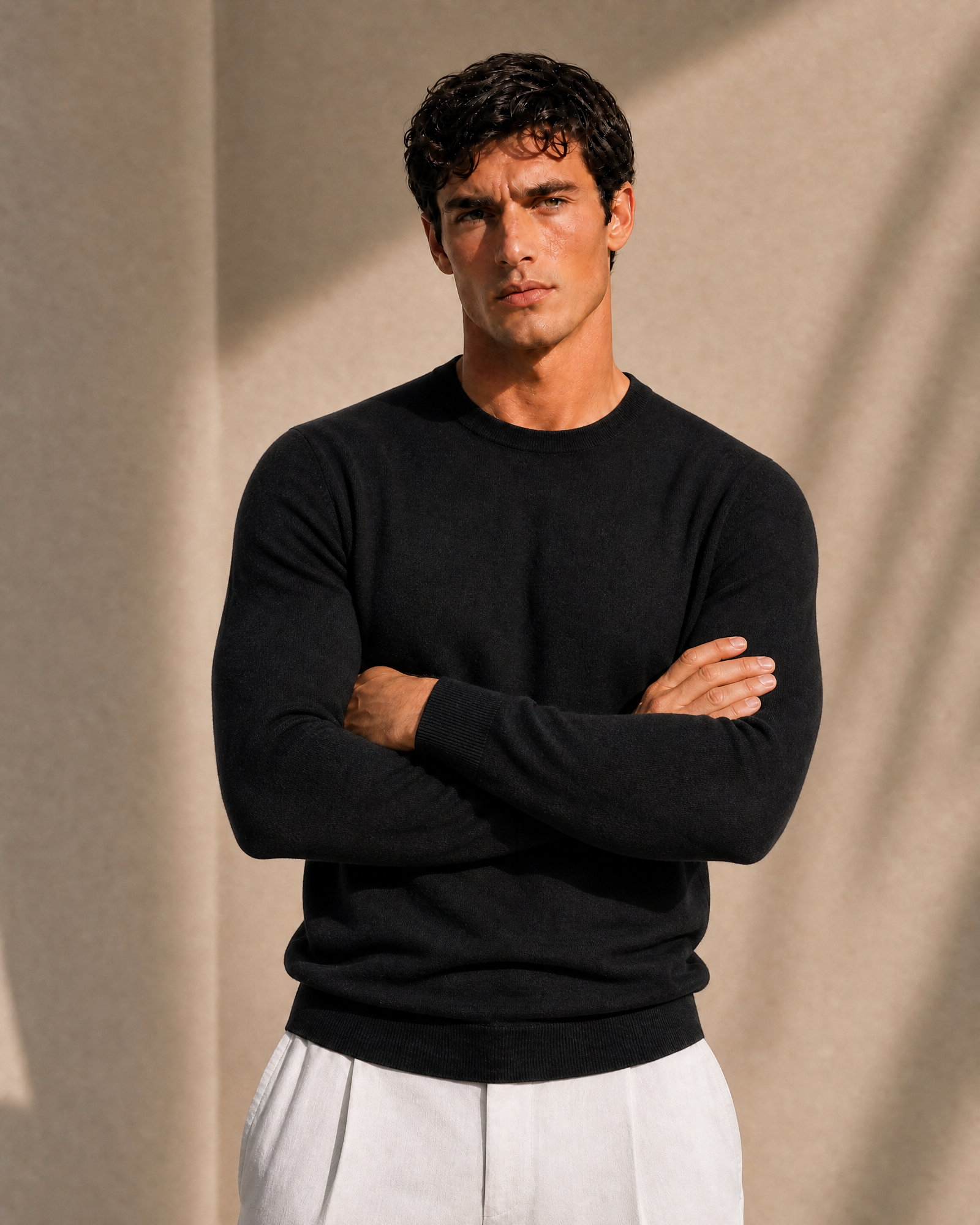 100% Cashmere Lightweight Crewneck Sweater