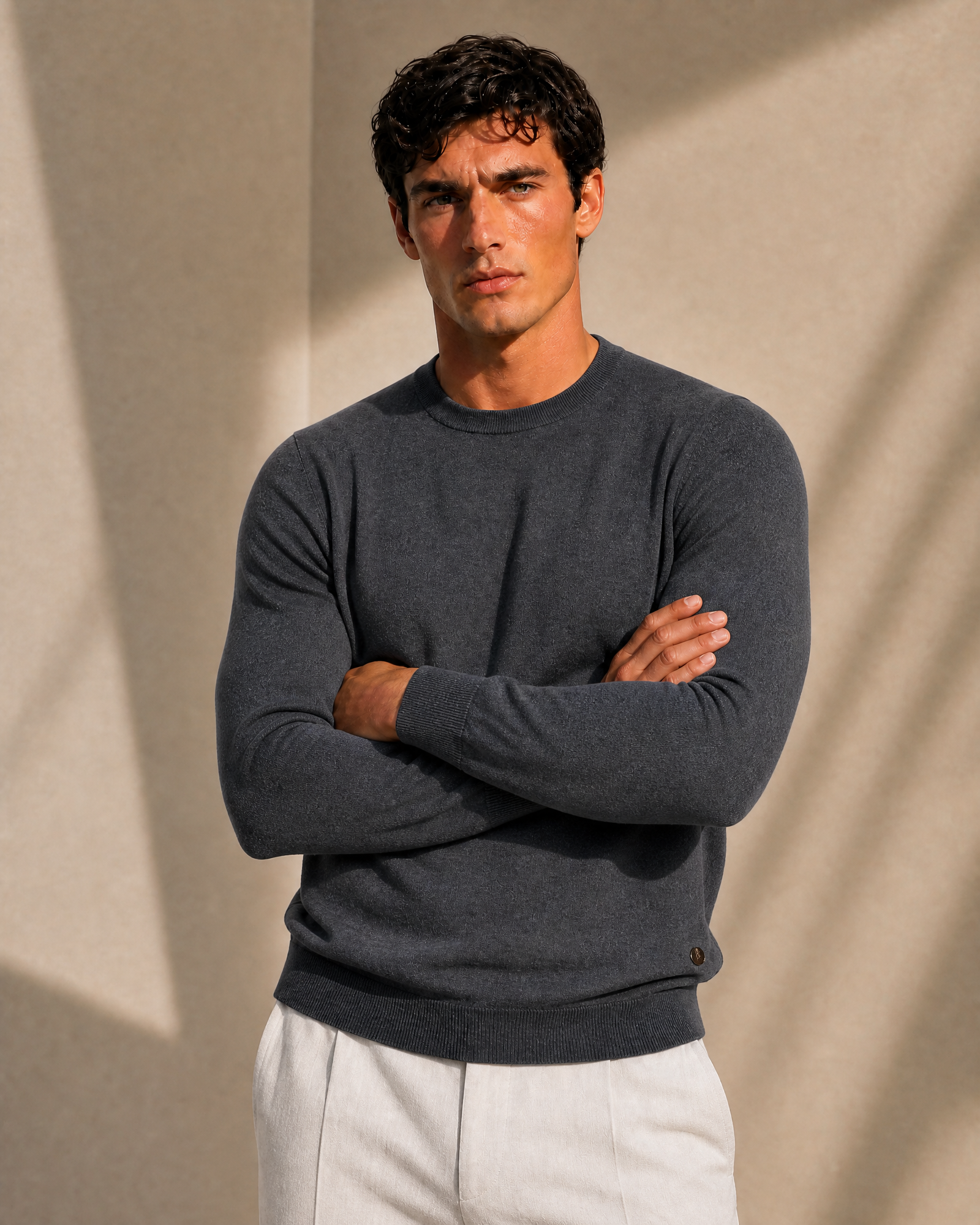 100% Cashmere Lightweight Crewneck Sweater