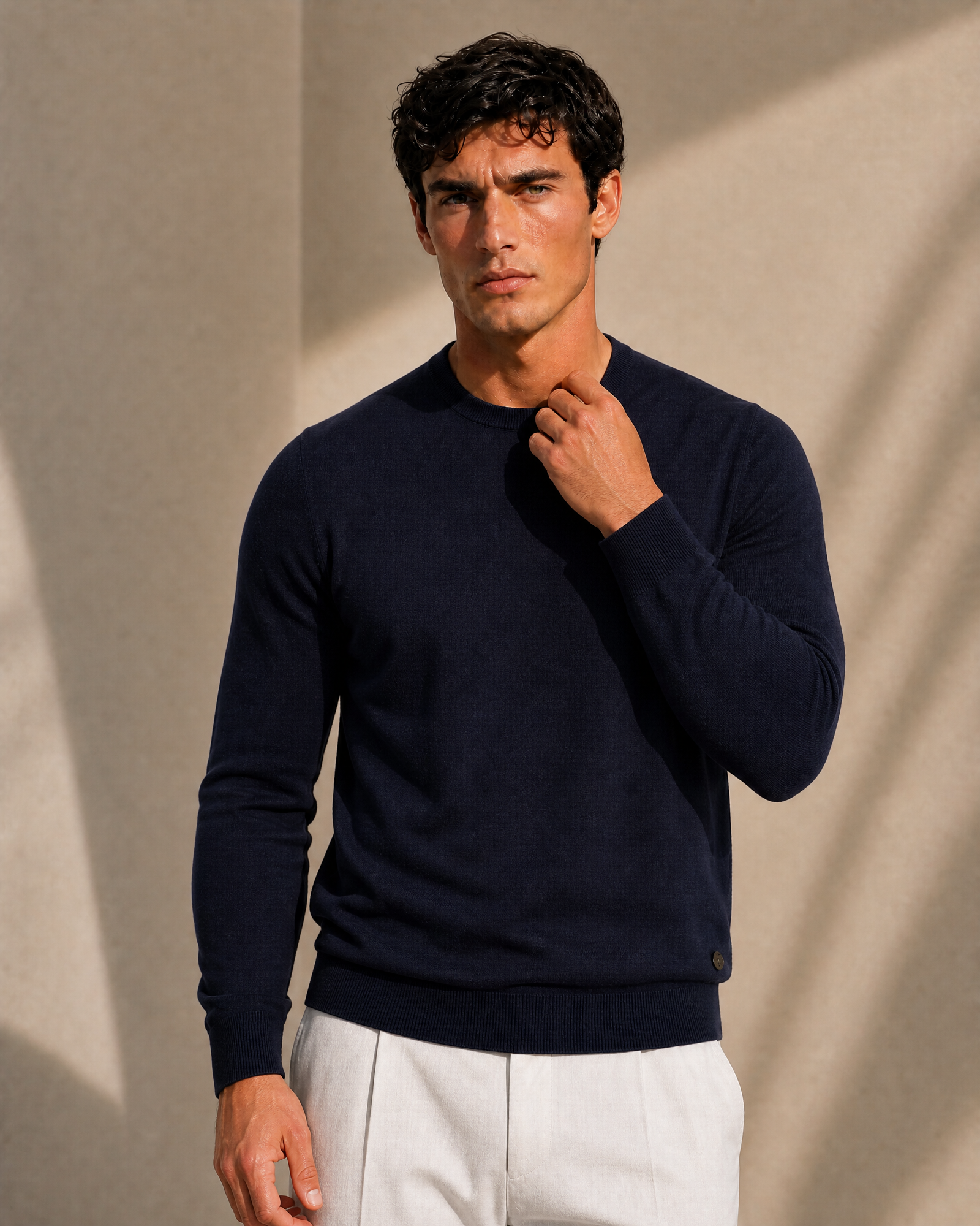100% Cashmere Lightweight Crewneck Sweater