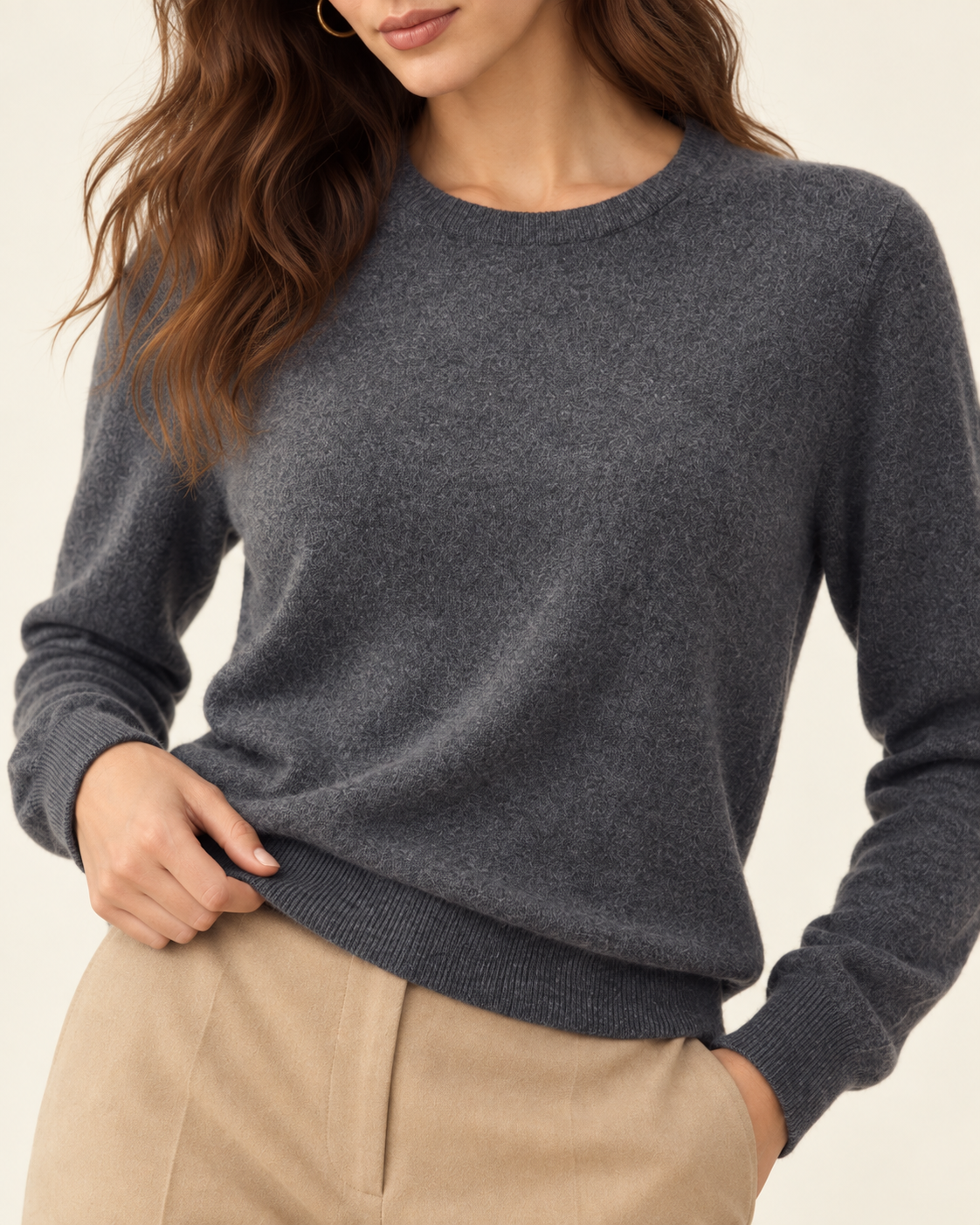 Ultra Soft 100% Cashmere Crewneck Sweater
