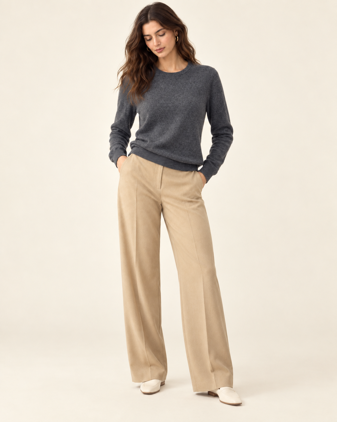 Ultra Soft 100% Cashmere Crewneck Sweater