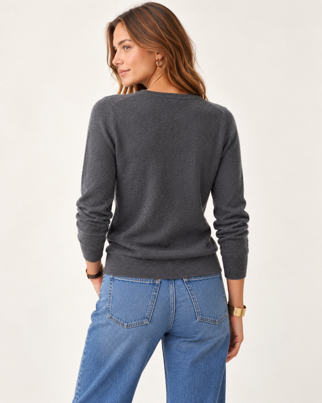 Classic 100% Cashmere Crewneck Sweater