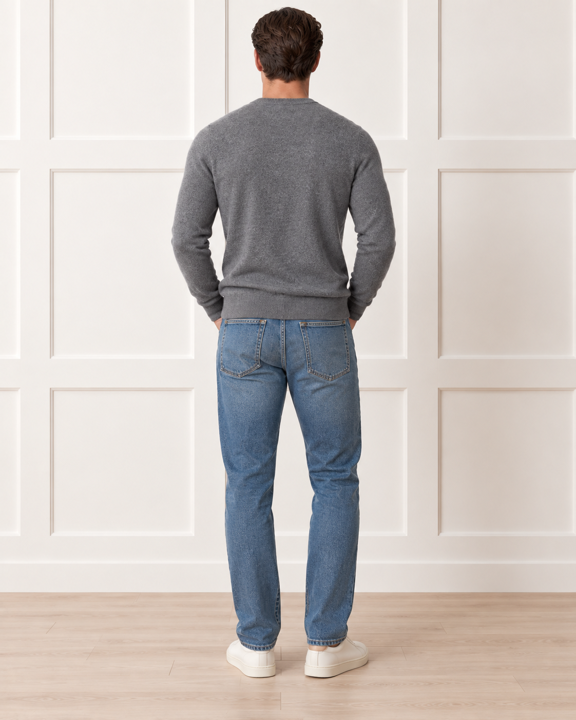 Luxe 100% Cashmere Crew Neck Sweater