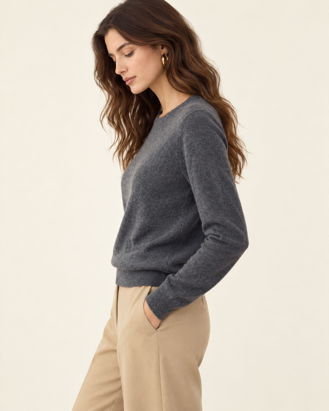 Ultra Soft 100% Cashmere Crewneck Sweater