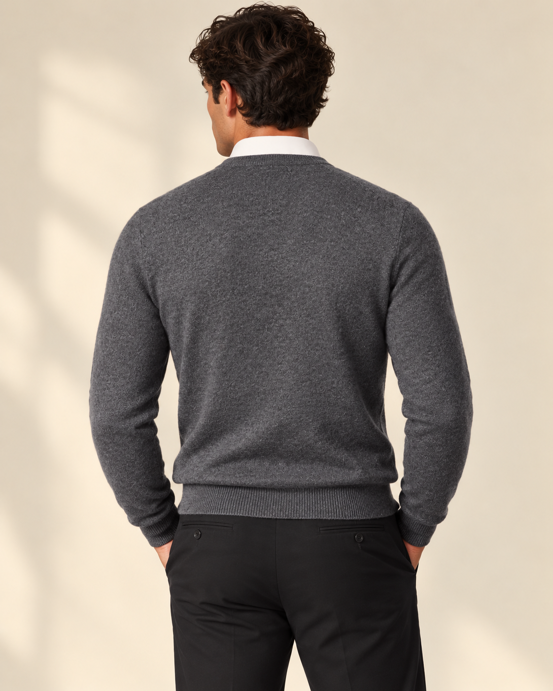 Classic Men's Cashmere V-Neck Pullover