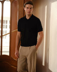 Breathable Pima Cotton Cashmere Polo Shirt